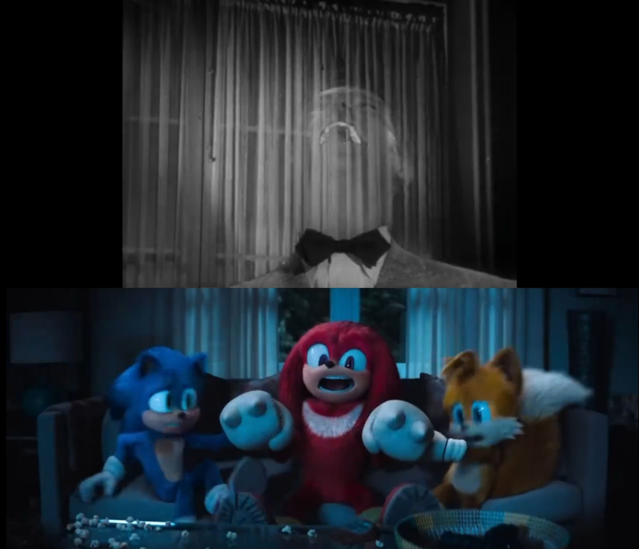 Knuckles is scared of the invisible man by 84gb on DeviantArt