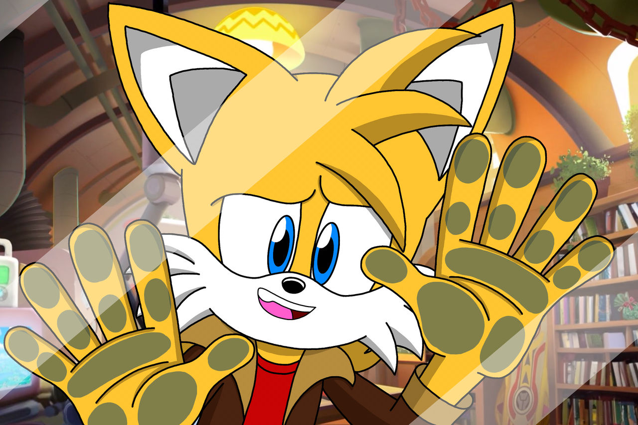Tails on your screen by 84gb on DeviantArt