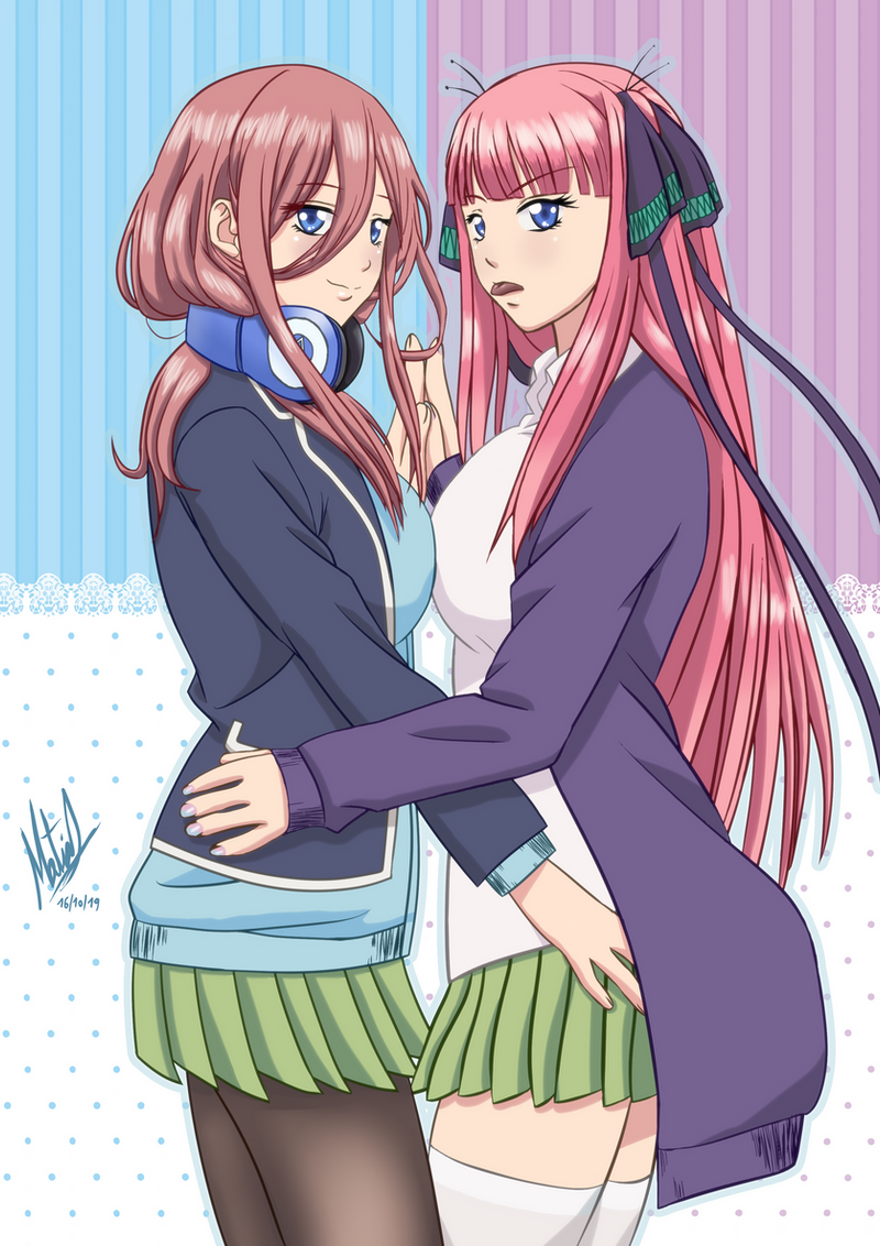 Miku And Nino Nakano Fan Art By TheBarto84 On DeviantArt miku-and-nino-nakano-fan-art-by-thebarto84-on-deviantart