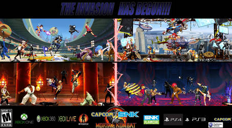 Capcom SNK vs MK The Ivasion Begins by ArtMaster09