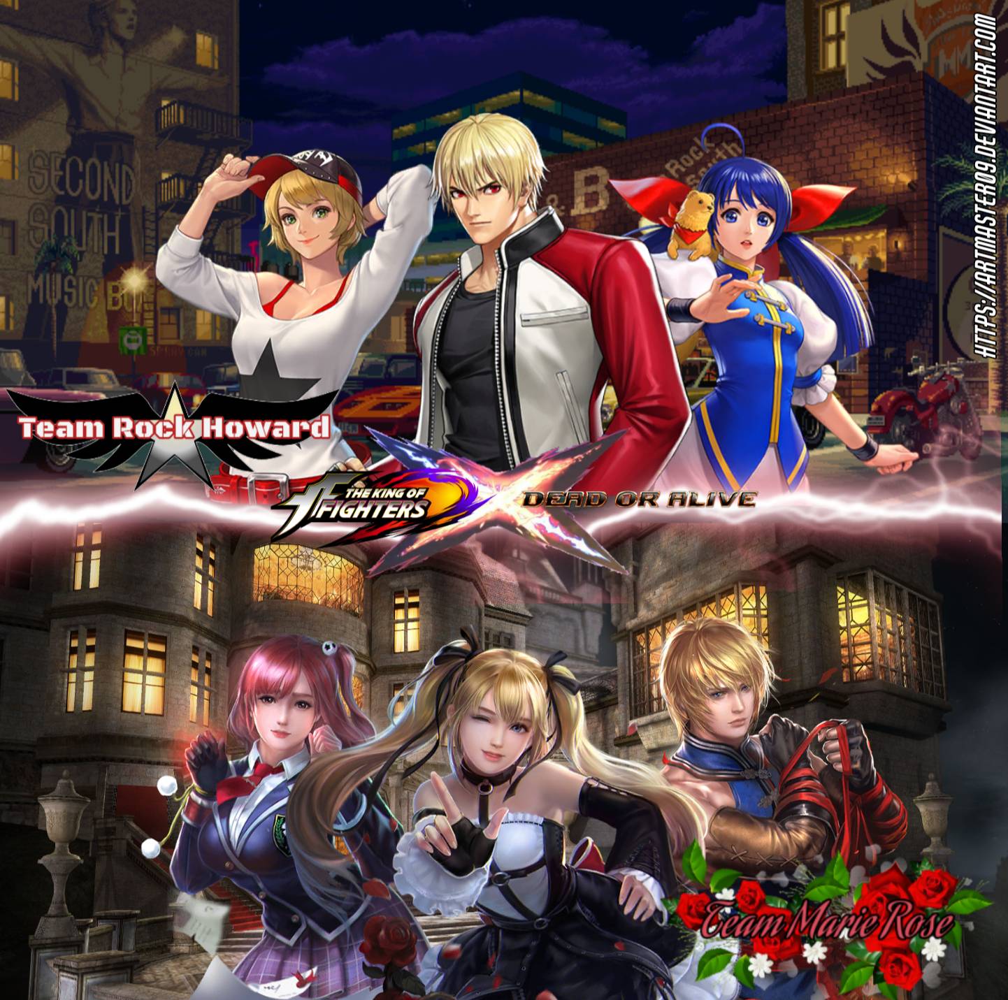 KOF-X-DOA: Team Rock vs Team Marie by ArtMaster09 on DeviantArt