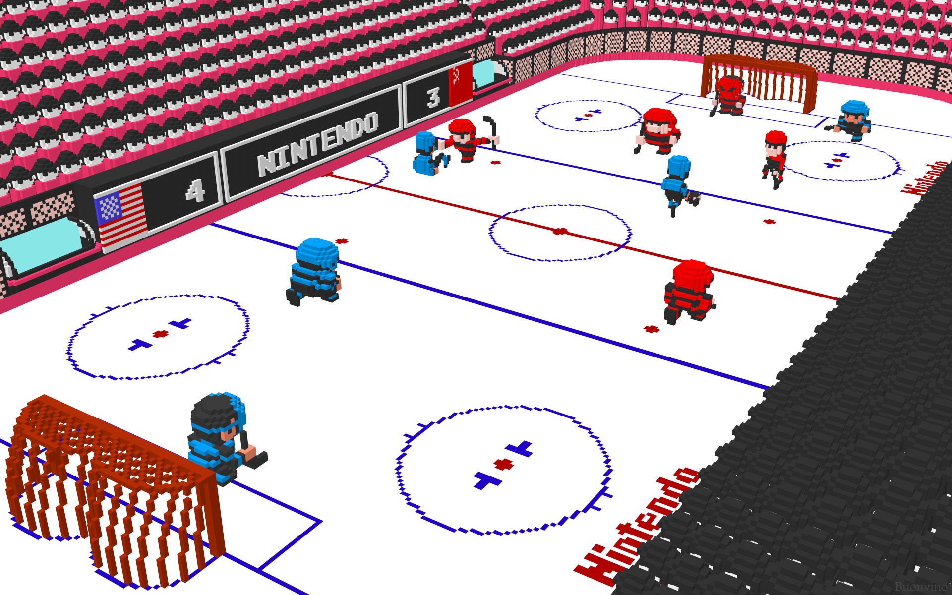 3D Nintendo Ice Hockey