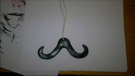 Moustache on a string