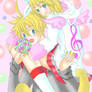 candy vocaloids twins Len X Ri