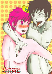 adventure time marshall lee x prince gumball