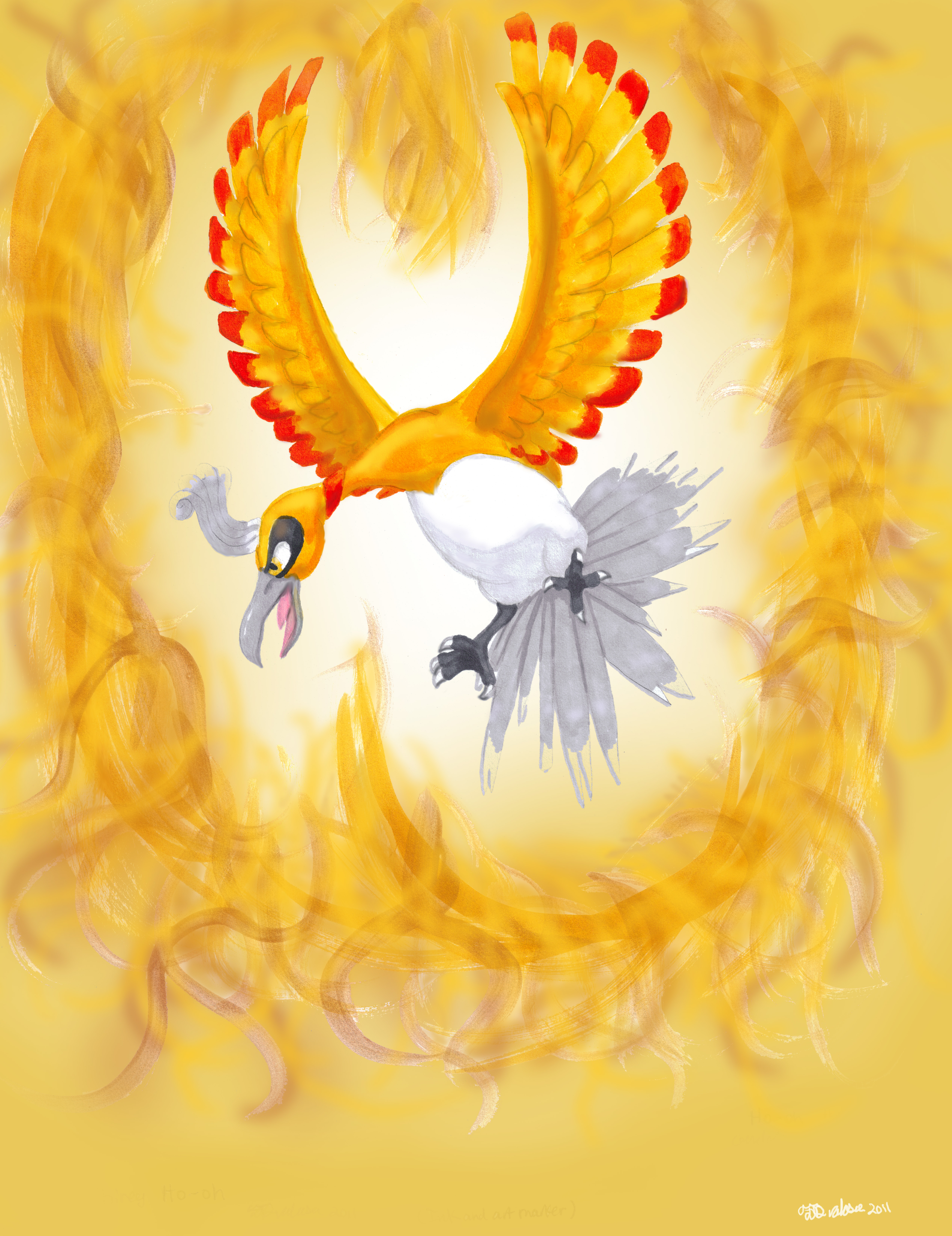 Ho-oh by Yilx on DeviantArt