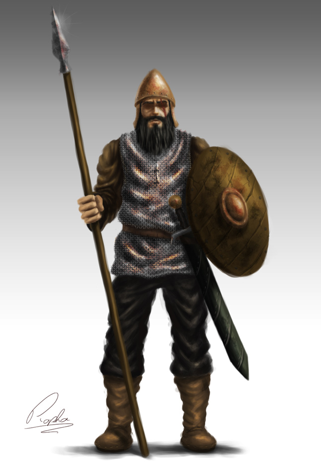 fantasy medieval soldier art