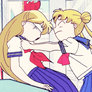 Usagi strangling minako 3