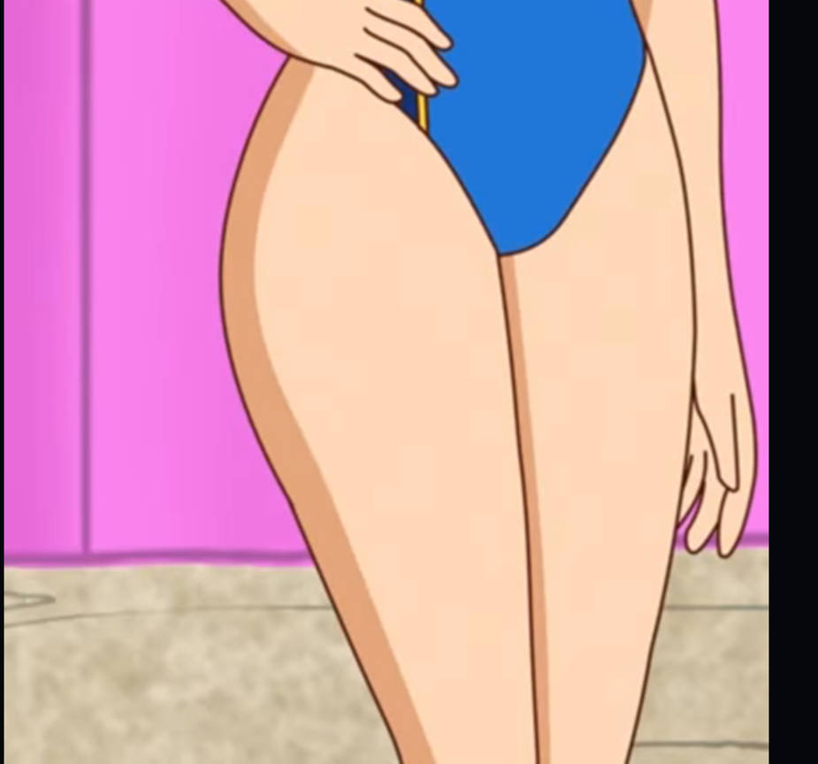 Supergirls swimsuit exposed thighs by loo678 on DeviantArt