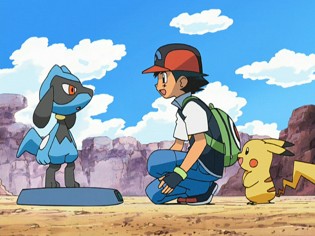 Ash S Riolu Ash hugs riolu by loo678 on DeviantArt