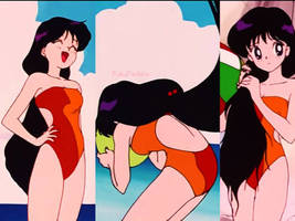 Rei swimsuit collage