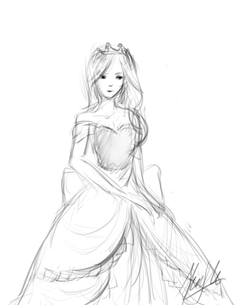 princess quick sketch