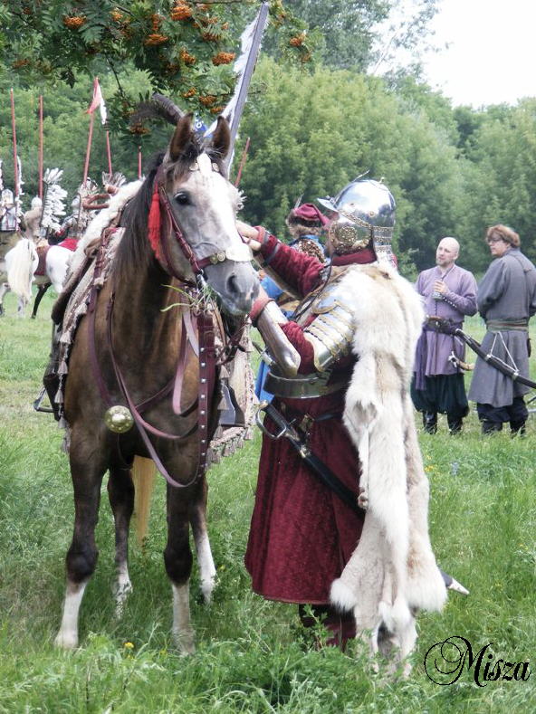 Hussar preparing for battle