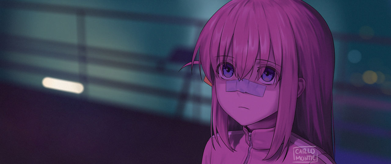 Bocchi Runner 2049 by carlomontie on DeviantArt