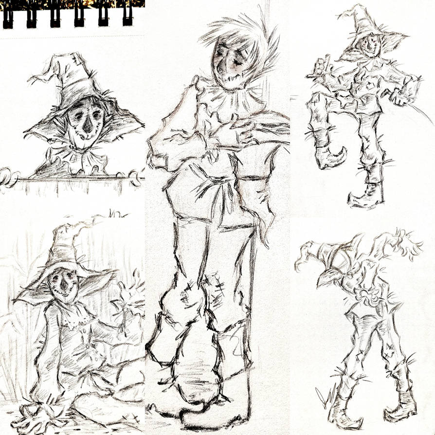 Scarecrow Sketches by Nymblan on DeviantArt
