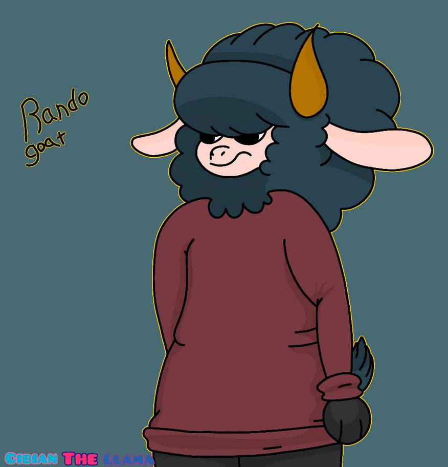 Random goat by CibianTheLlama on DeviantArt