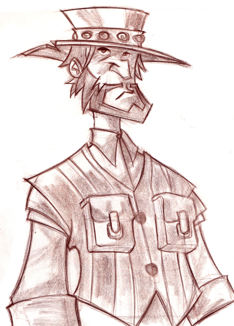 Cowboy Sketch