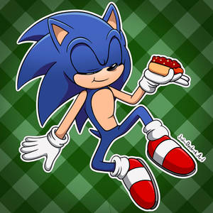 Sonic the Hedgehog and a Chilli Dog