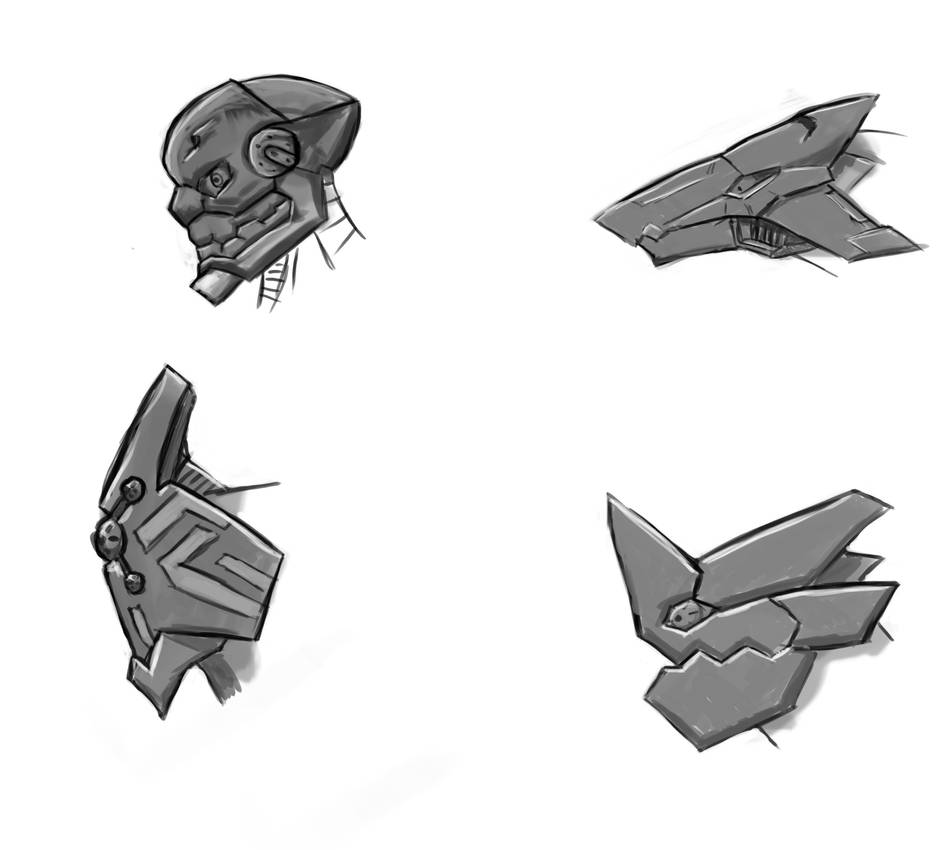 Mech Head Design 1 by GHOST-WORKS on DeviantArt