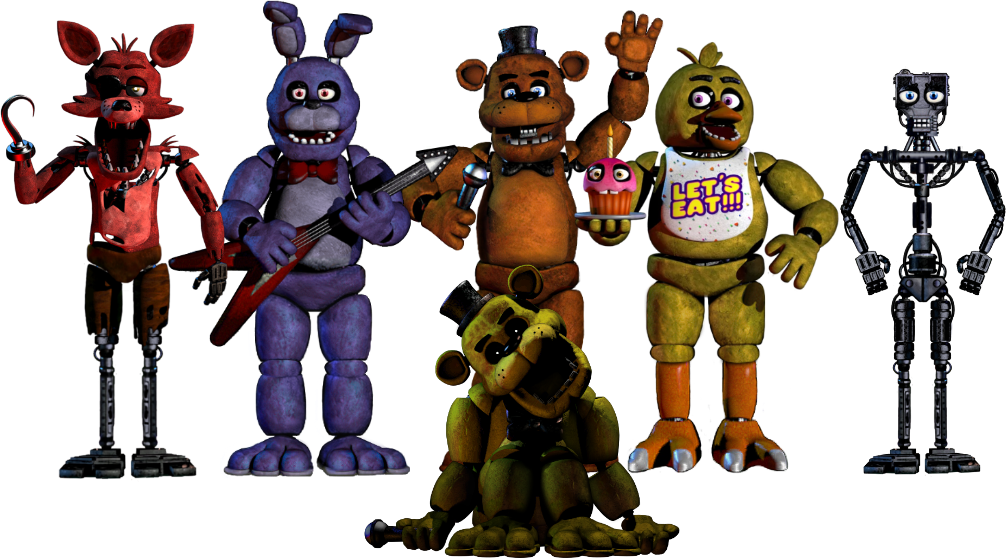 FNAF animatronics v.2 by Alebatman on DeviantArt