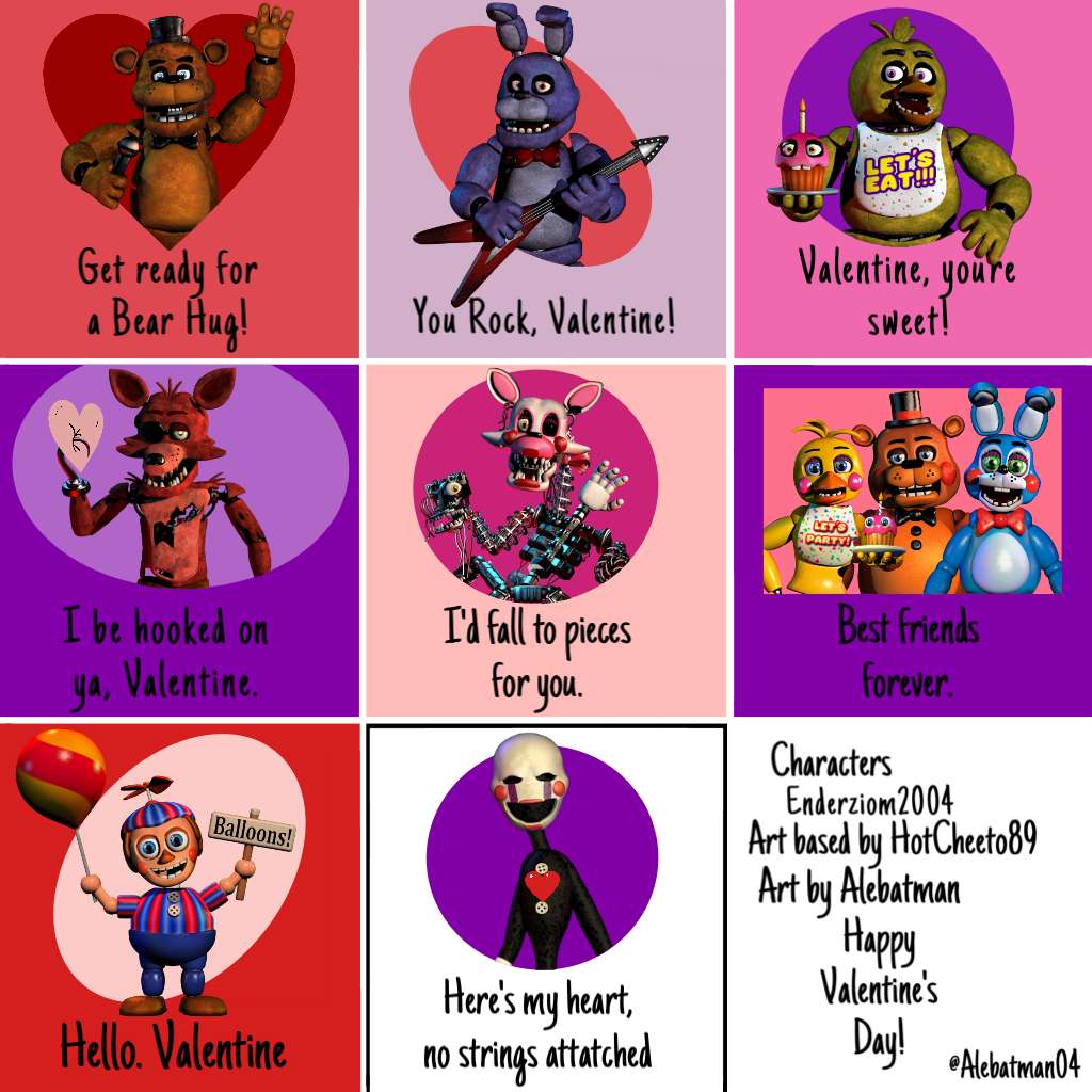 FNAF VR Help Wanted Characters by Alebatman on DeviantArt