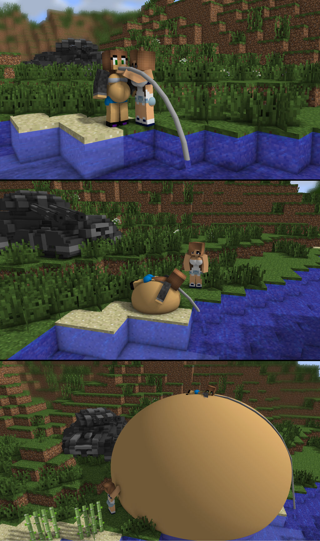 Minecraft Skin Inflation Request: inflationlover1234 by Tittank on DeviantArt