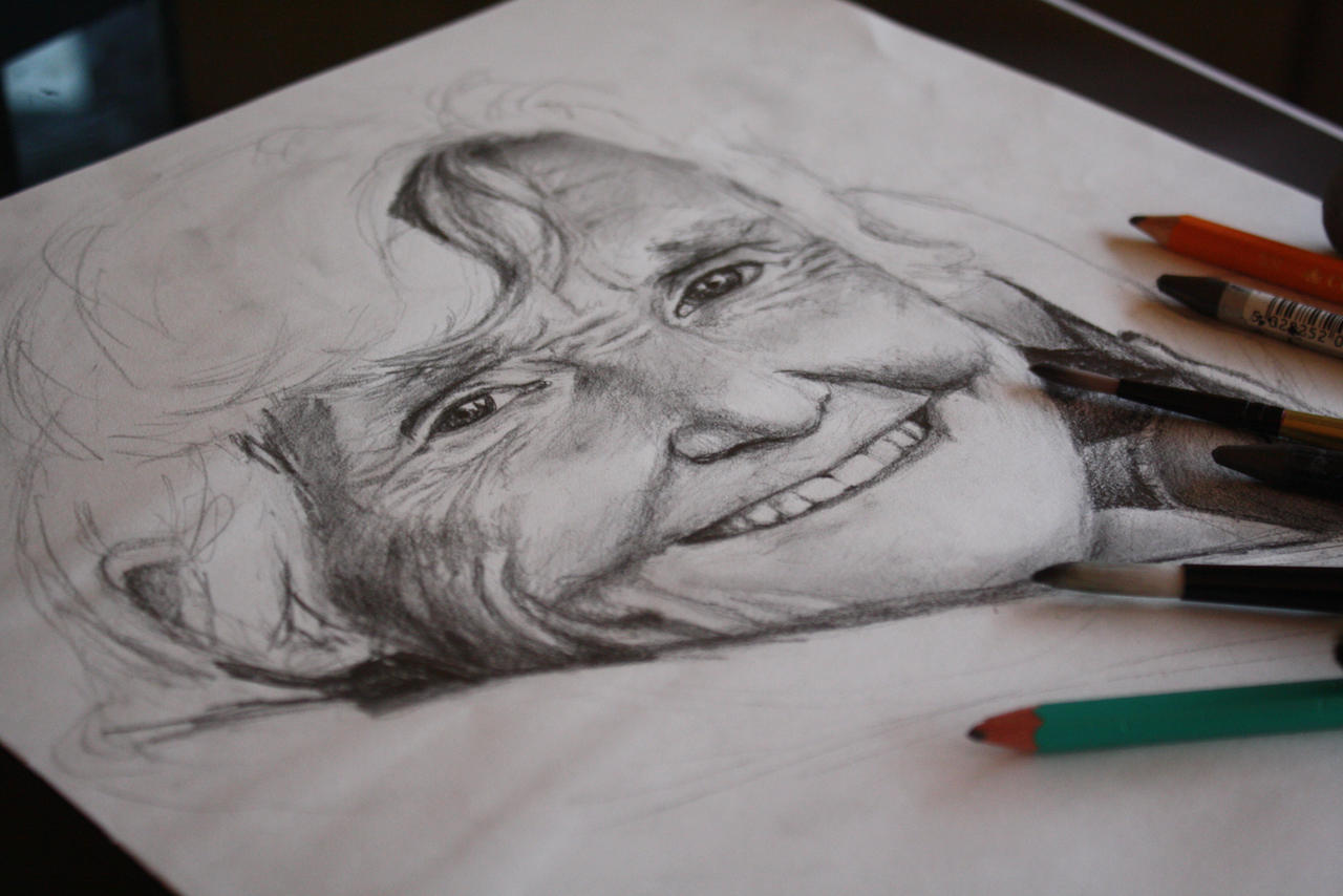 Drawing Of My Nan - WIP