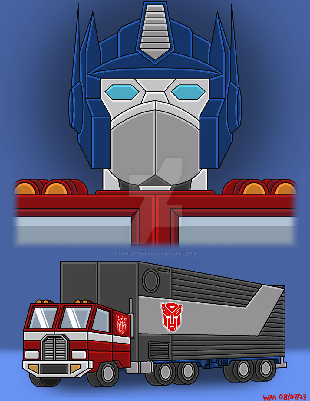 Optimus Prime G1 By CartoonWill On DeviantArt optimus-prime-g1-by-cartoonwill-on-deviantart