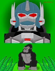 Optimus Primal (Beast Wars) by CartoonWill