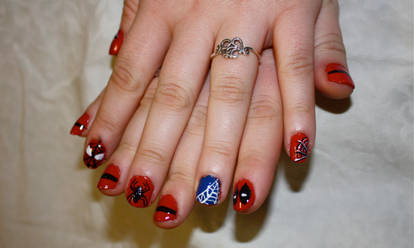 Spideypool Nails