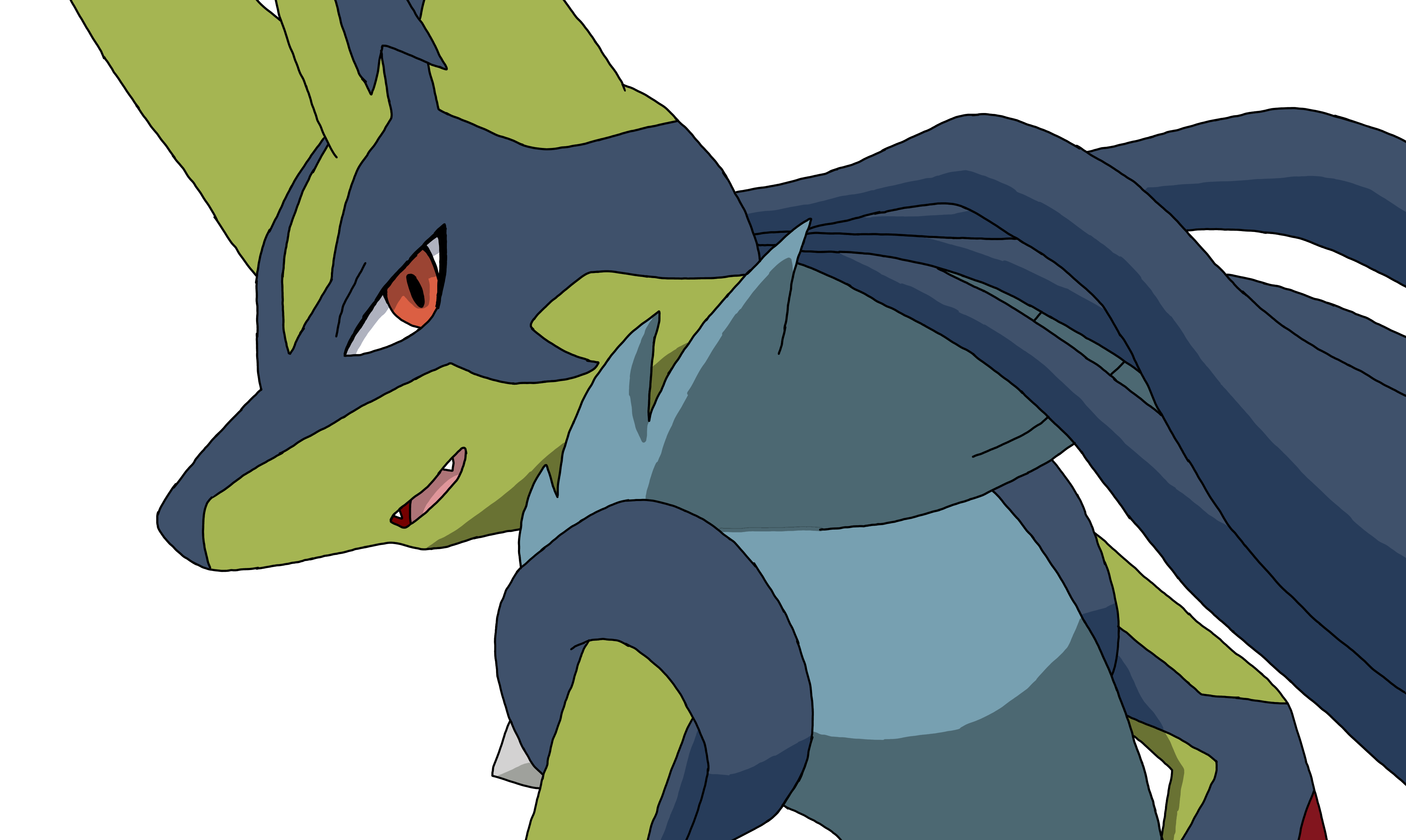 Shiny Mega Lucario by Sinnonnth on DeviantArt