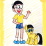 Doraemon-Human Nobita and Pony Nobita (description