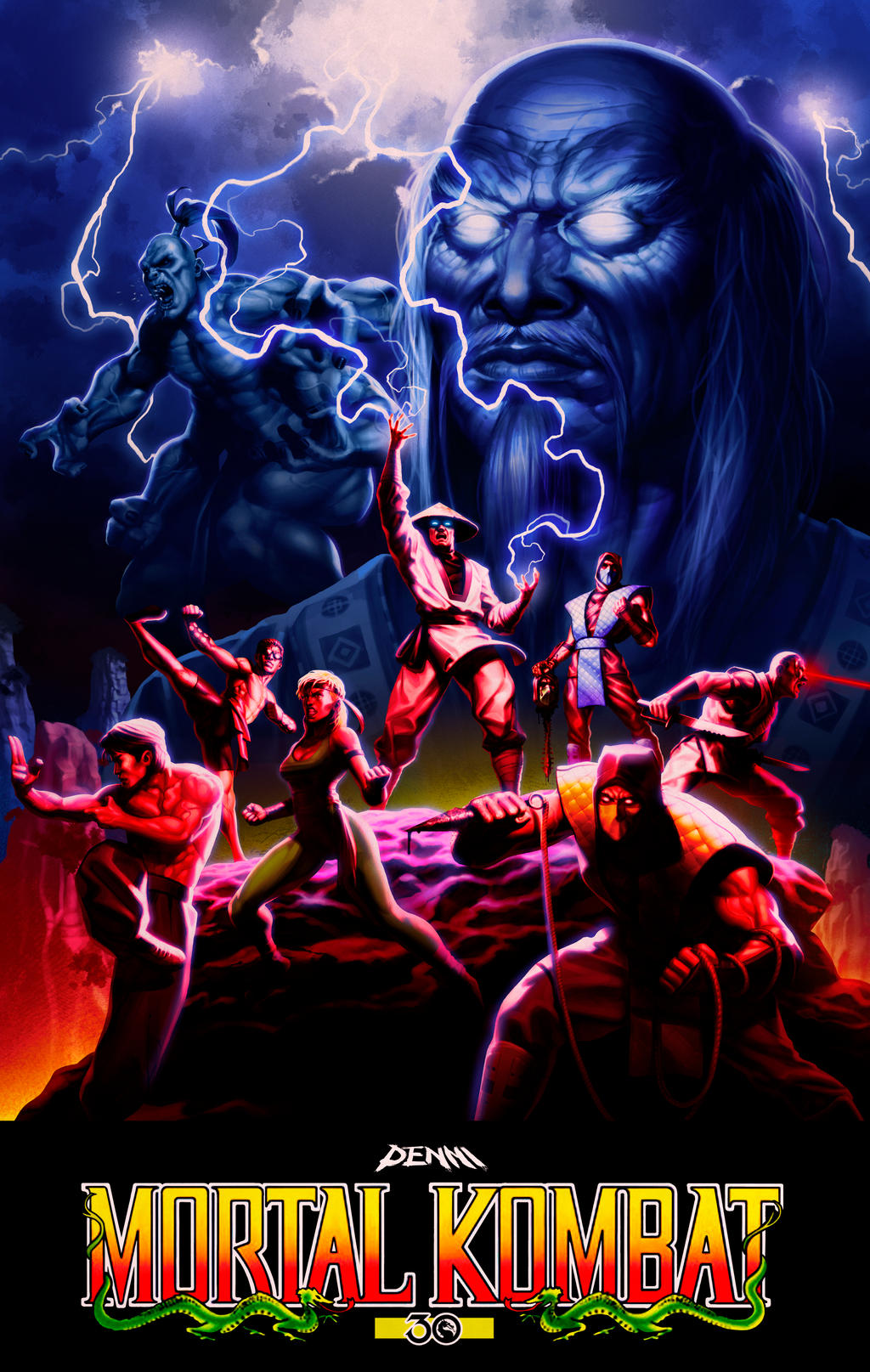 ArtStation - Mortal Kombat 2 30 anniversary Poster