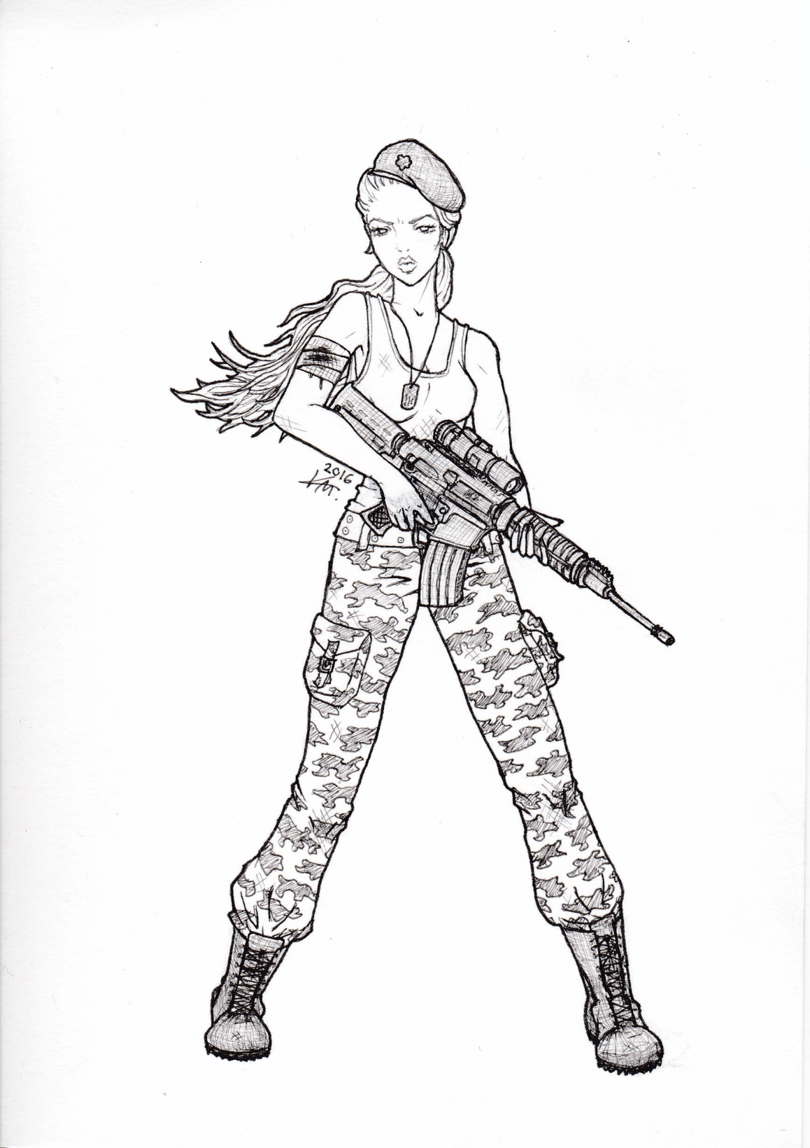 Army Girl By Baydow On Deviantart