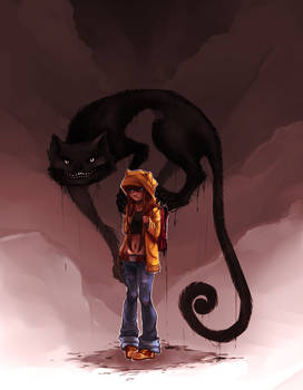 Girl And Cheshire Cat