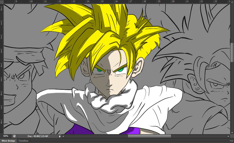 T-Shirt Project #6 - Gohan Layout idea (Draft Ver by Zettroid on DeviantArt