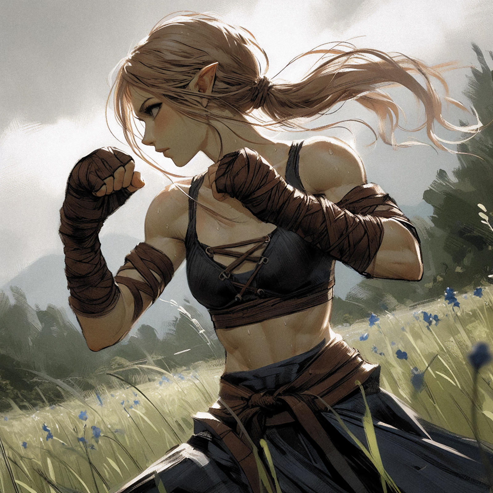 Elf Jujitsu Elven Martial Arts #2 by AIheim on DeviantArt