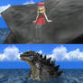 PC - Serena and Godzilla
