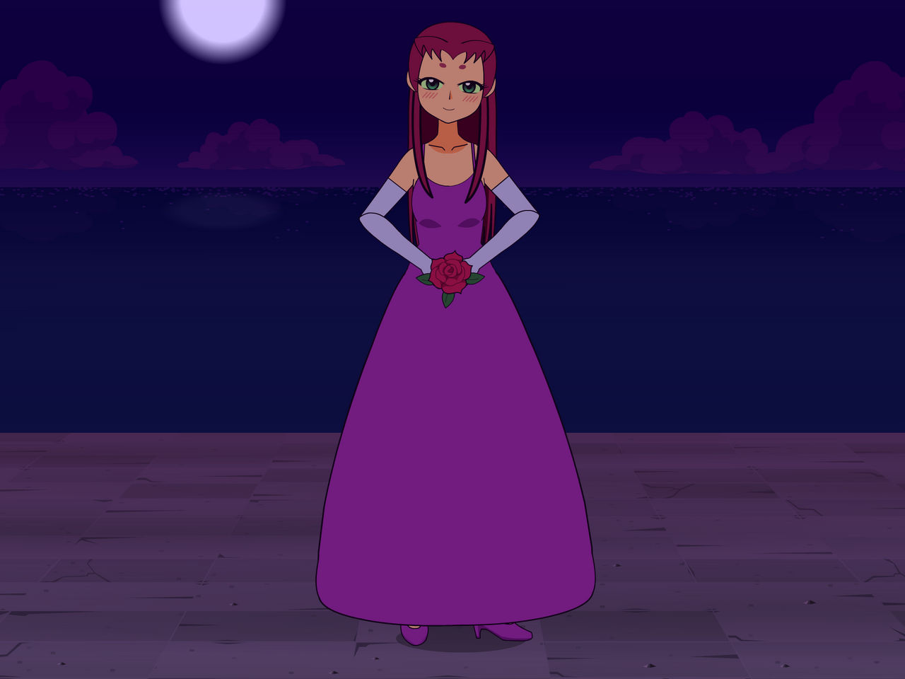 starfire prom dress Starfire's prom dress. : r/teentitans