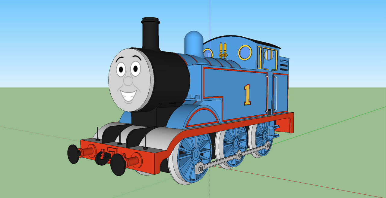 Less Detailed Thomas Model of Thomas by JurassicSteamRacer13 on DeviantArt