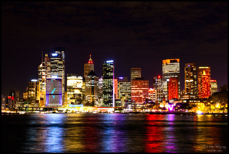 Sydney City during the Vidid Festival