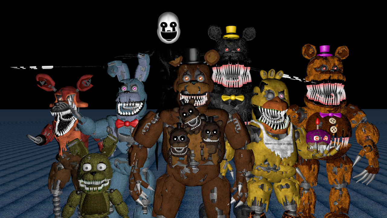 Five Nights at Freddy's 4 Cinema 4D Wallpaper by NightmareRick on DeviantArt