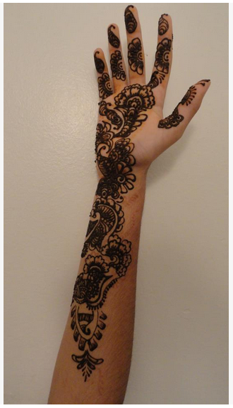 Flower falls Henna