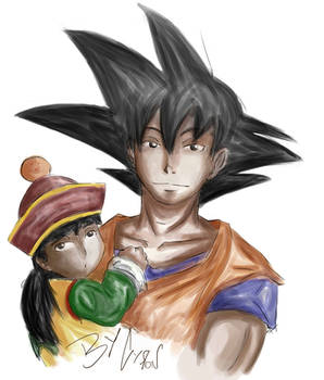 Goku and Gohan