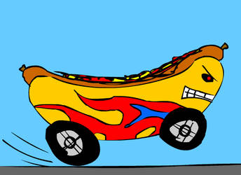 Hot Dog on Wheels