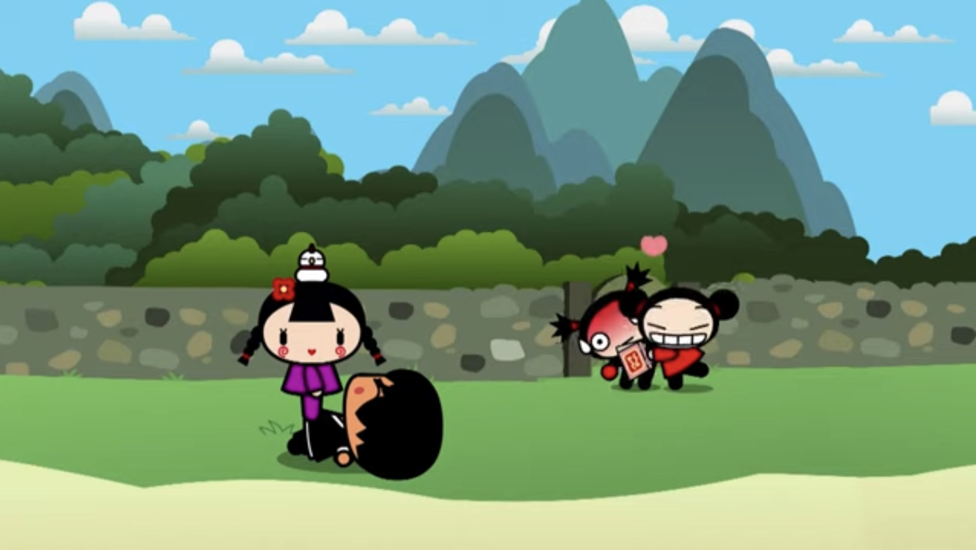 Pucca and Ching loves abyo and garu by Zahioneissi on DeviantArt