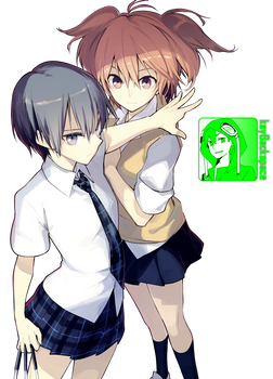 Tokaku and Haru (Akuma no Riddle) - Render