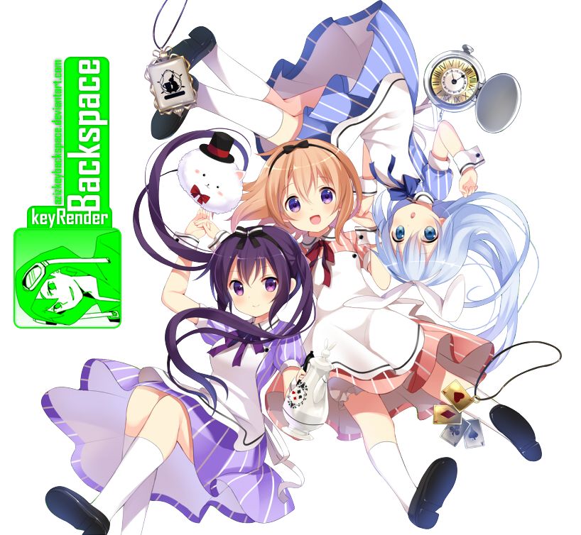 Gochuumon wa Usagi Desu ka? - Render v3 by azizkeybackspace on