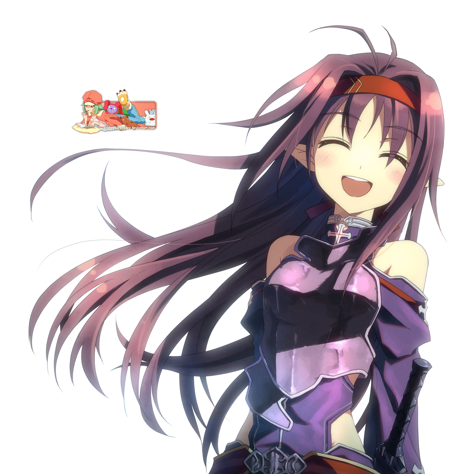 Yuuki Konno (Sword Art Online II) - Render by azizkeybackspace on DeviantArt