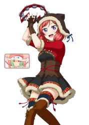 #482' Nishikino Maki (Love Live! Card) SR - Render